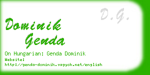dominik genda business card